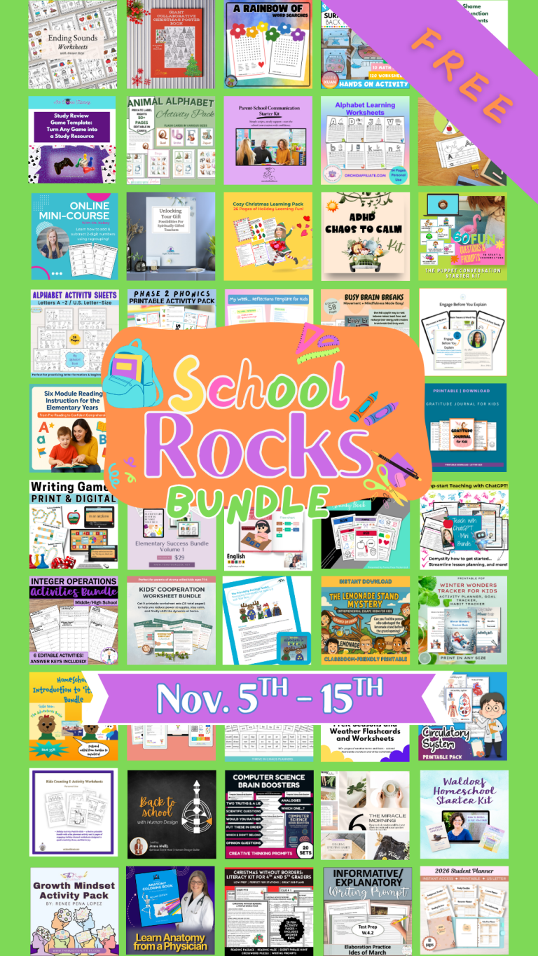 School Rocks bundle - a collection of educational resources