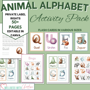 Animal alphabet activity pack